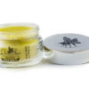 Immortelle Face Balm in glass jar with lid off